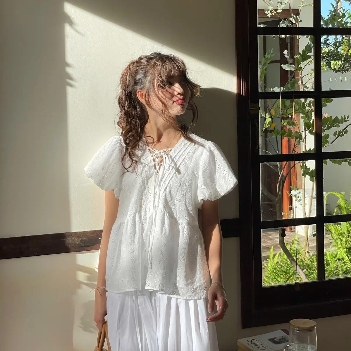 Moden - Áo babydoll xô tay bí Murphy