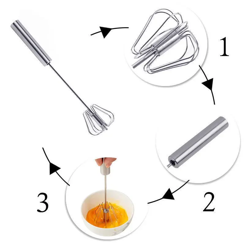 Cây Đánh Trứng Inox Có Trục Xoay Tự Động Nhỏ Gọn Tiện Dụng 88198 6