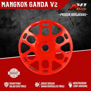 Mangkok Kampas Ganda AH1 Racing Beat Scoopy Vario 110 125 150 160 PCX ADV Genio Nmax Lexi Aerox Mio Smile Mio Sporty Mio Soul Nuovo Fino Karbu Spacy Beat Deluxe New Scoopy