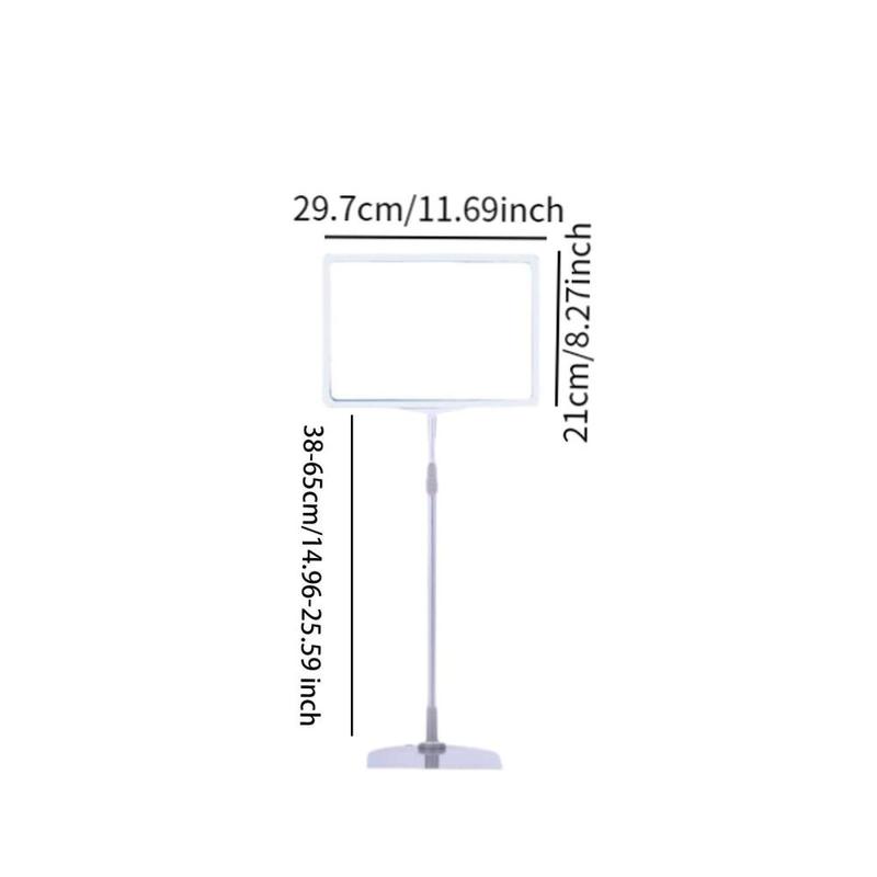 Product Introduction of Adjustable Sign Holder Frame Promotional Sign Supermarket Price Tag Stand Floor Sign Stand Holder Promotional Tag Poster Stand 0