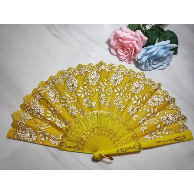 KIPAS TANGAN LIPAT/KIPAS NARI/KIPAS JEPANG/KIPAS CANTIK GLITER 2
