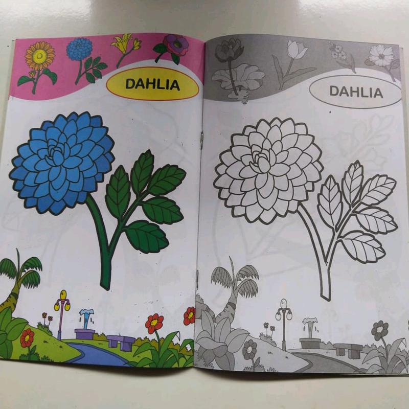 Buku Mewarnai TK Budiono Gambar Bunga Edisi Reguler 1