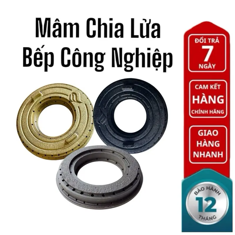 Mâm chia lửa Bếp gas công nghiệp|Bếp khè/Đường kính ngoài - trong/11.8cm -  5.2cm/ Bảo hành chính hãng
