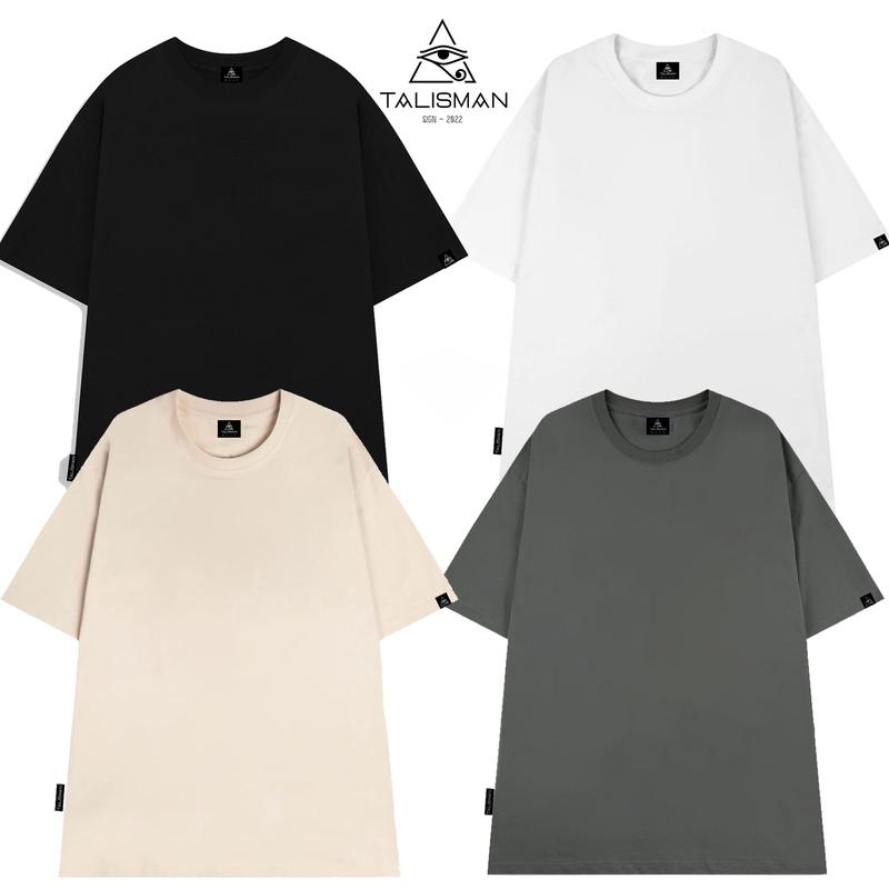  Áo thun trơn TalismanVN  áo trơn một màu Cổ Tròn 