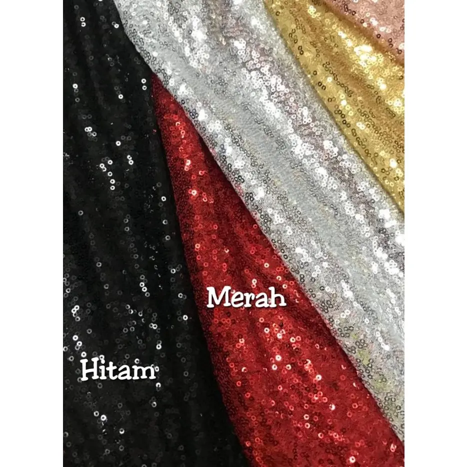 1/2 (SETENGAH) Meter Kain Sequin Seribu Payet Bahan Backdrop Vlog Background MUA Backdrop Full Glitter Meteran