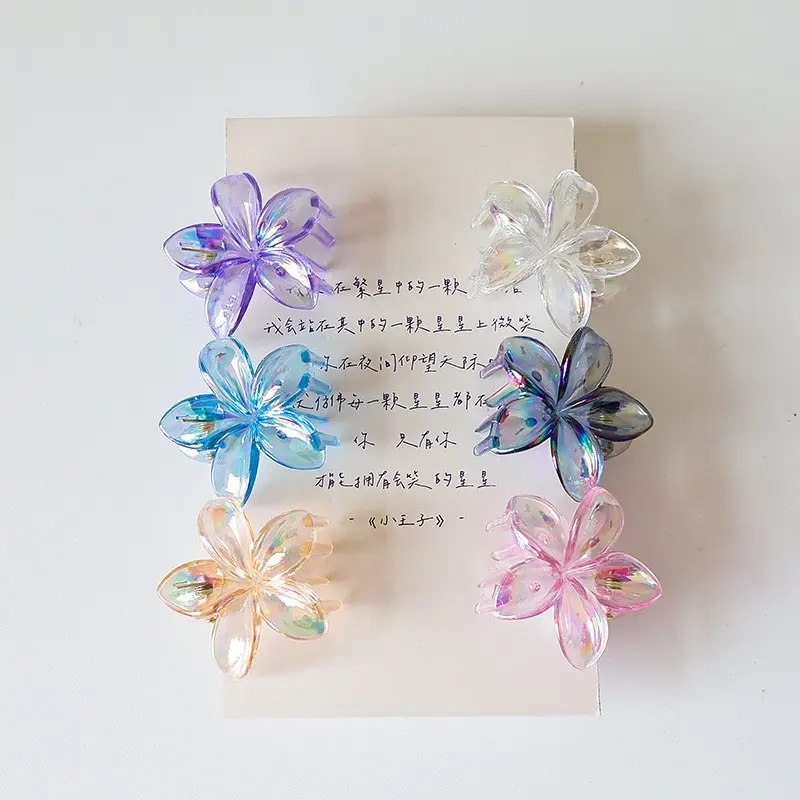 Summer Retro Sweet Hair Claw Clip for Women Side Grab