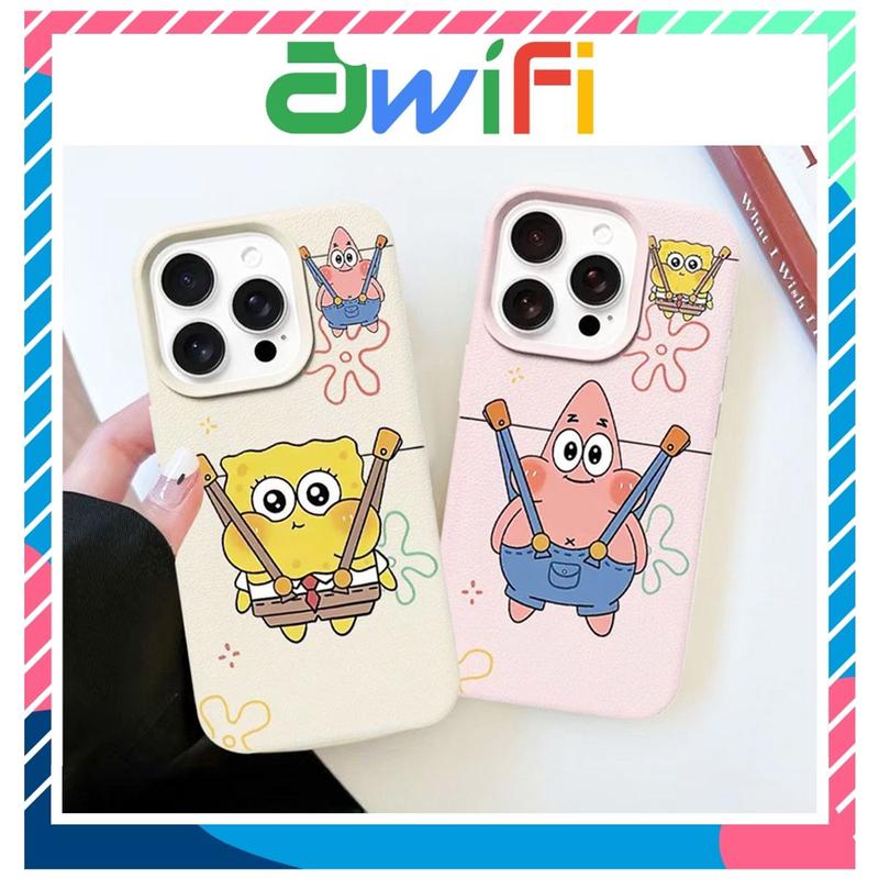 Ốp Lưng Iphone TPU hoa tiết da mềm bọt biển 6/6splus/7/8/plus/x/xs/11/12/13/14/15/16/pro/max/plus/promax-Awifi Case V2-1