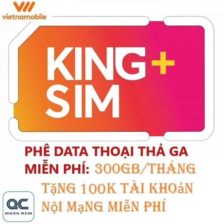 Sim 4G vietnamobile 300GB tặng 100k trong tài khoản nội mạng miễn phí tặng tháng đầu