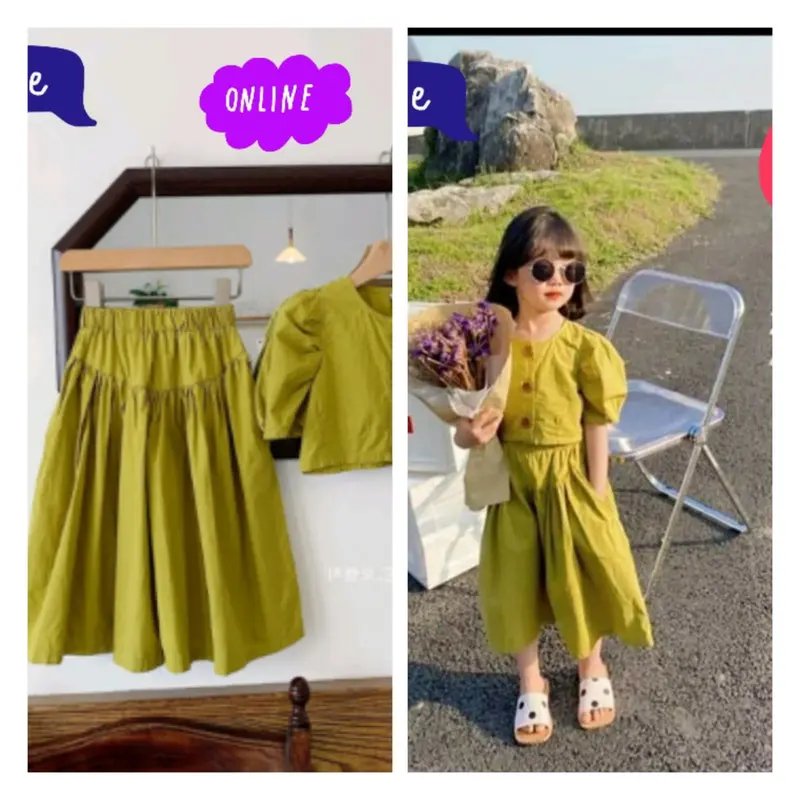 Set Baju Anak Perempuan Terbaru Korean Style / Setelan Anak Perempuan 1