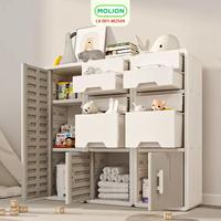 Gambar MOLION Pakaian Lemari Kabinet Plastik HDPE 41x31x108cm Lemari Mainan Serbaguna Minimalis 001-M2504 - A dari Calary Toys Kota Surabaya 4 Tokopedia
