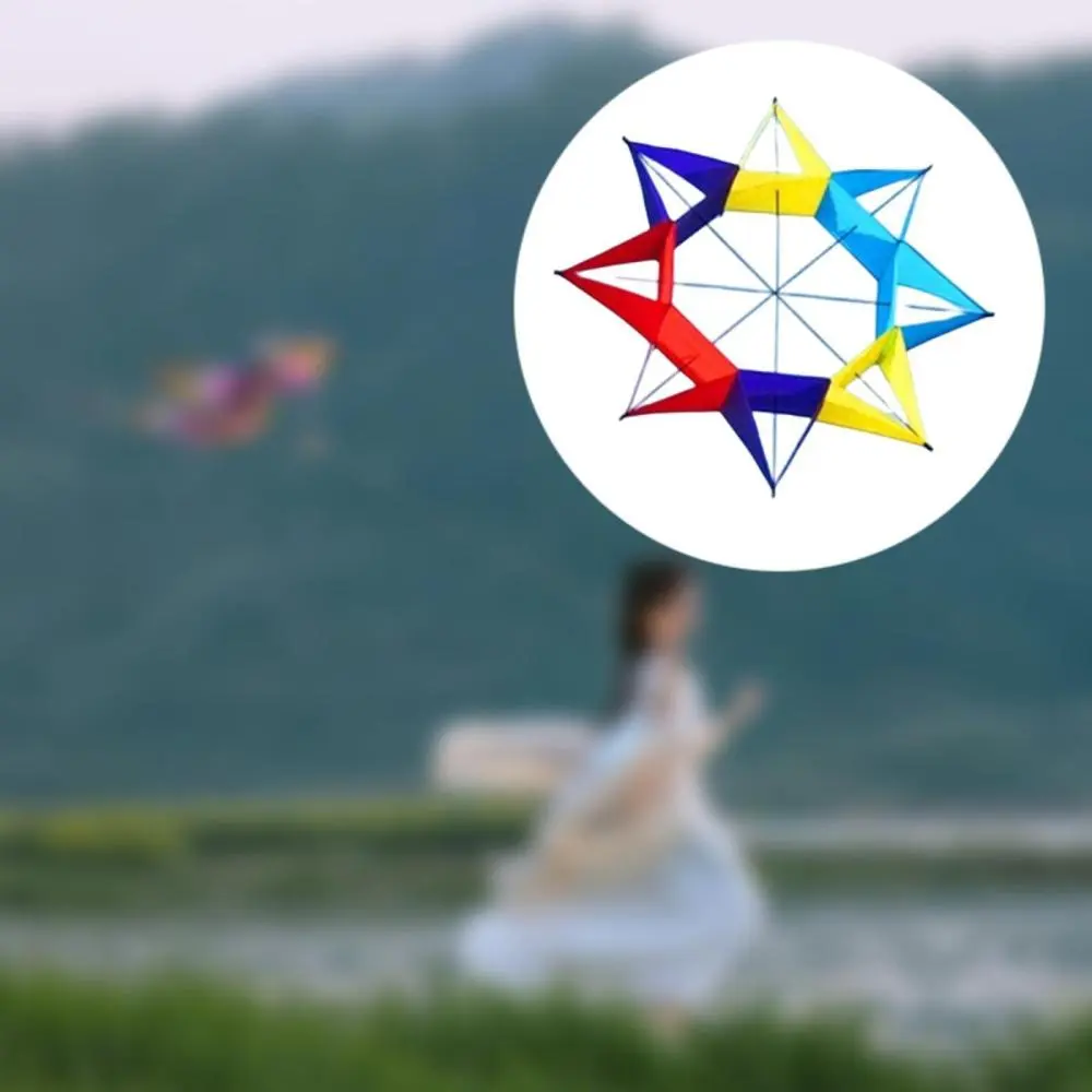Popular Hex Kite Hexagonal Kite Creative Kite Big Kite for Park Outdoor Beach Sports
