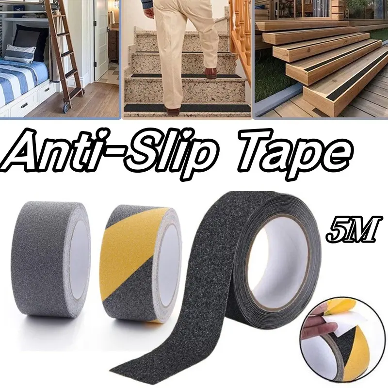 Anti-slip Tape 5M Indoor Floor Strips, Anti-slip Tape, Strong Stickiness, Safety Traction Tape, Frosted Anti-slip Tape, Stairs, Floor Safety Tape