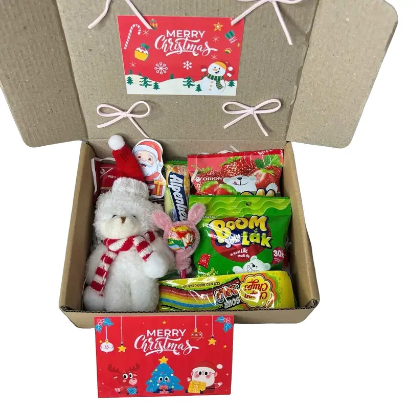 [Quà tặng] Hộp kẹo - Gấu bông làm quà tặng noel, giáng sinh, sinh nhật 0