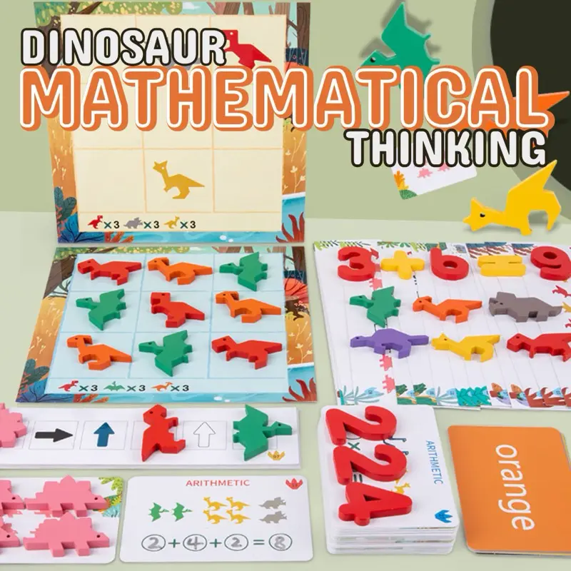 Dinosaur Mathematical Thinking Math Toys Educational For Children Color ...