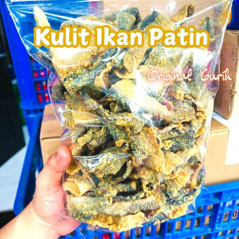 Kulit Ikan Crispy 400gr Snacks Rasa Jalapeno Original Pedas Daun Jeruk ...