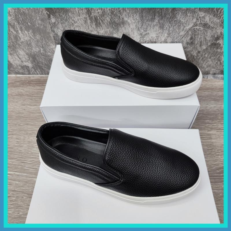 Giày slipon N1 da sần 3 màu đế đế cao su chống trơn trượt khâu bao quanh cao 3cm size từ 38-43 sang trọng bền đẹp trẻ trung Shoes Loafer Nam Hoa Nhung Đồng giay slip on