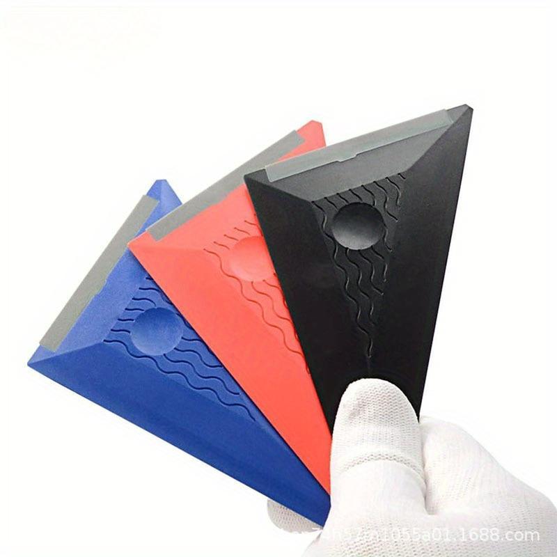 Car Film Scraper, 3 Counts/set Car Film Scraper Tool, Triangle Soft Scraper, Invisible Car Clothes Scraper, Multifunctional Scraper Tool for Car Film 4
