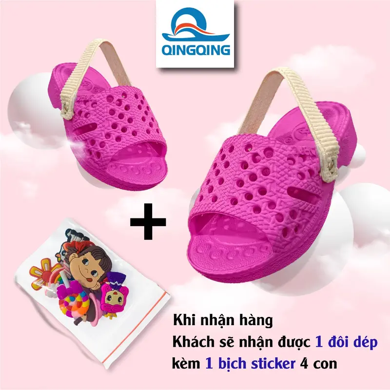 Dép tổ ong sticker ASIA dưới 2 tuổi dép tập đi tuổi cho bé Siêu Nhẹ Nhiều Màu - Hàng Chính Hãng 1