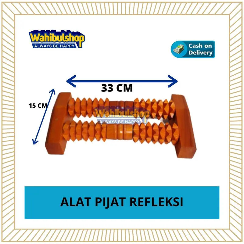 Alat Pijat Tradisional Kayu Mahoni untuk Kaki dan Punggung Terapi Tubuh Pijit Urut 2