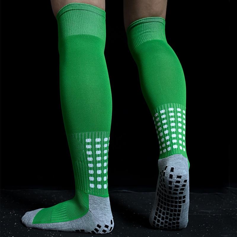 (Ready Stock) Adult Children's Football Socks Long Sleeve Football Socks Men's and Women's Knee Length Non slip Sports Socks Thickened Towel Bottom Long Sleeve Glued Football Socks Knee Length Football Socks 3