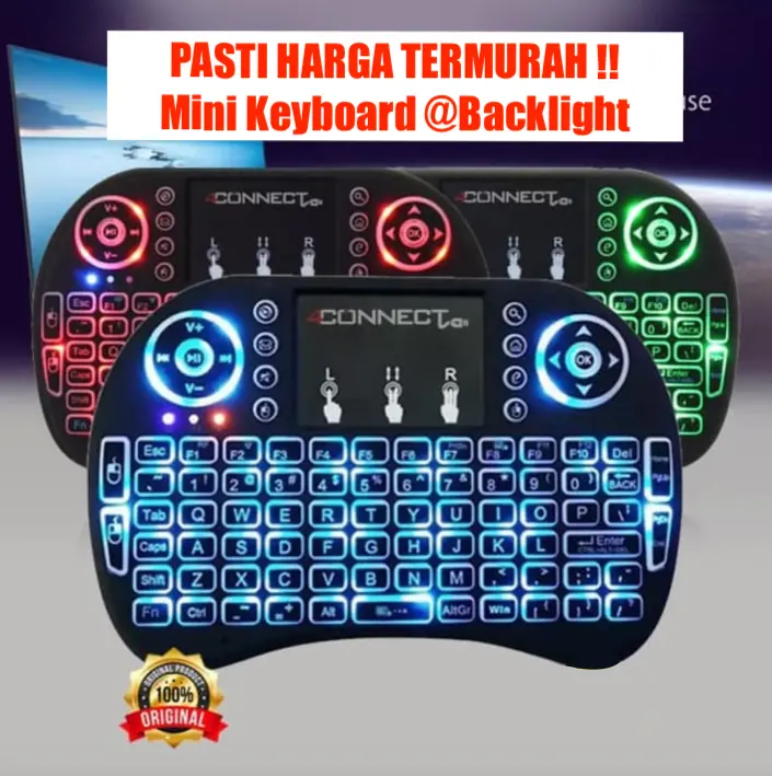 i8 Wireless Mini Keyboard TouchPad Mouse 2.4G Handheld PC Android TV komputer laptop gaming 0
