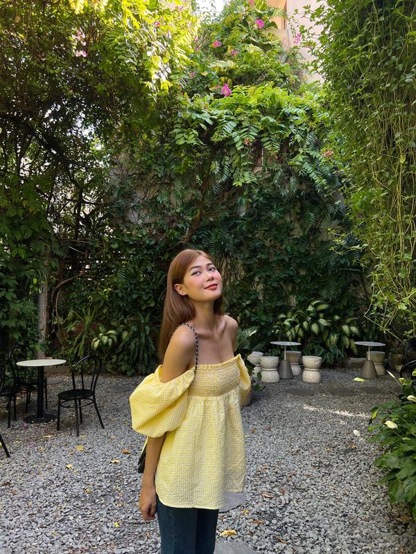 [LIVE] DOTTIE - Áo baby doll tay bồng nữ DOTTIE vàng - T0489 - áo kiểu nữ Top Thun