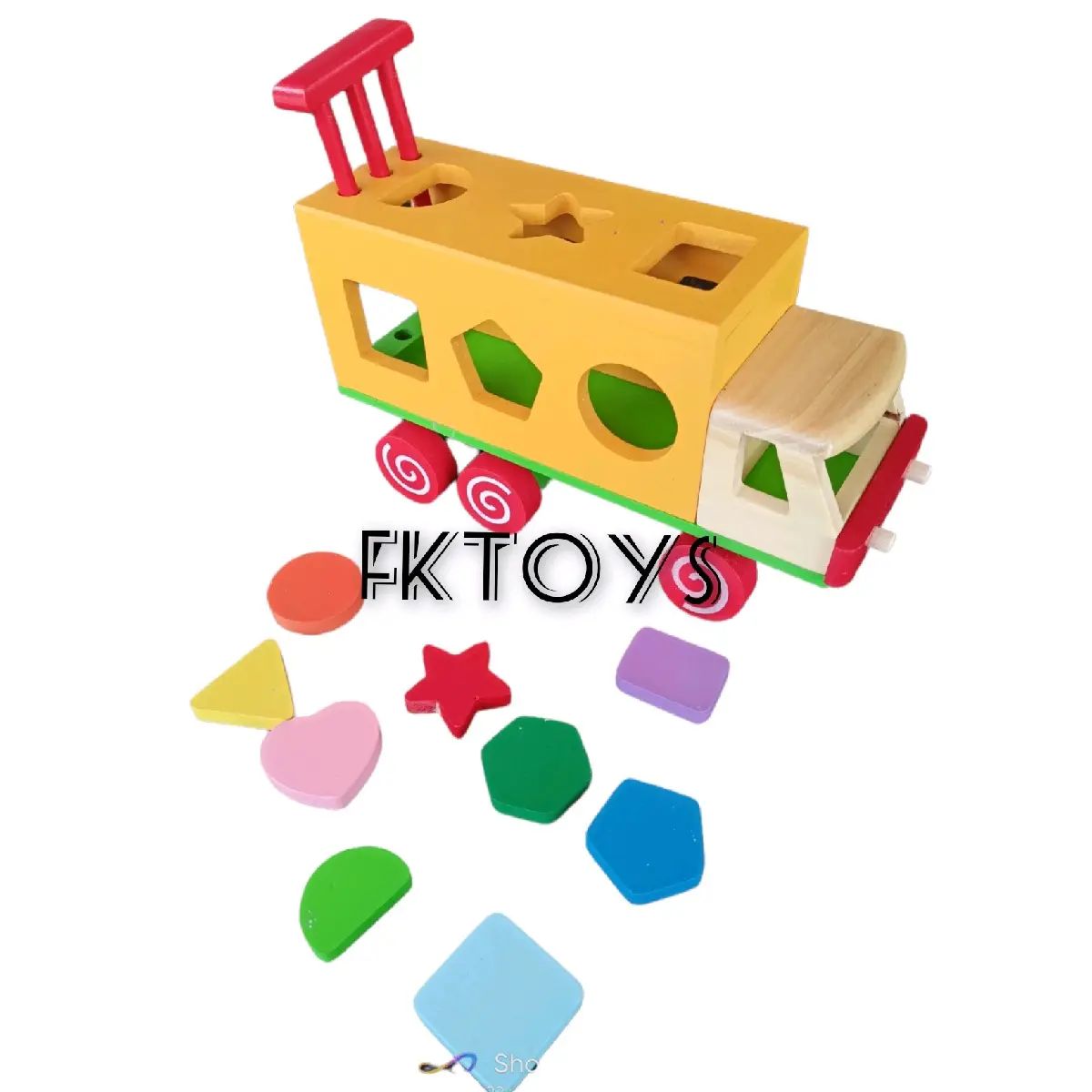Mainan edukasi Truck sortasi geometri