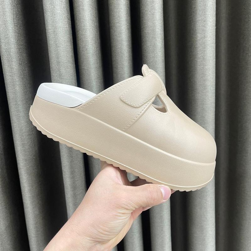 Dép sục nữ nâng đế cao gót 6cm chất liệu mủ cao su đi nước đi mưa 7