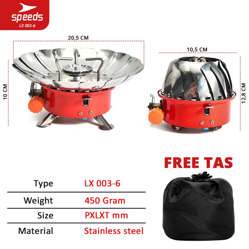Speeds Kompor Camping / Kompor Portable Alat Masak Camping Untuk Berkemah 003-6 1