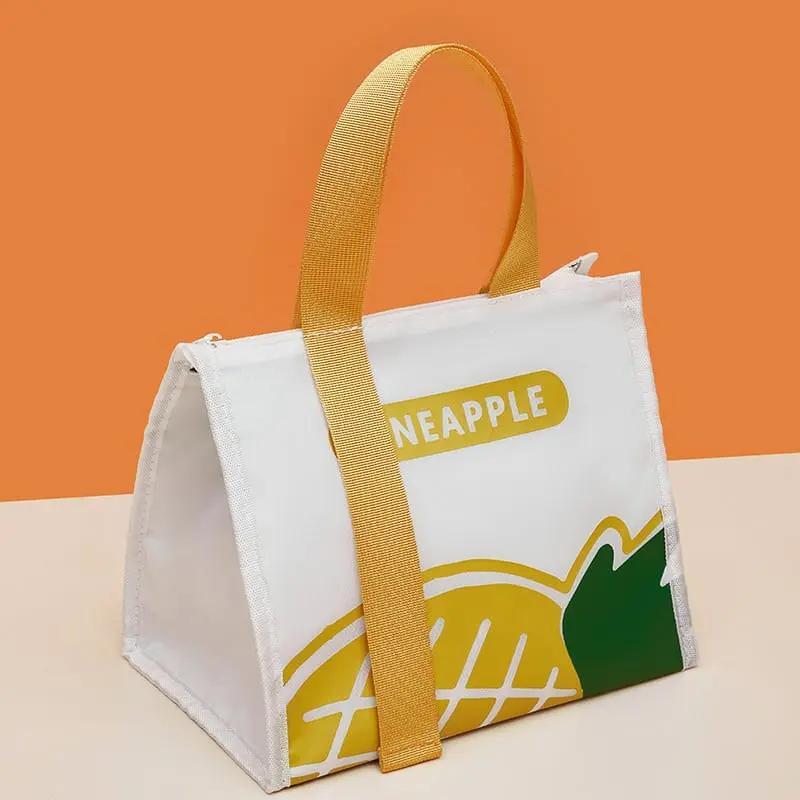 Lunch bag bahan oxford ukuran 24.5x21x17cm dilengkapi aluminium foil/Tas bekal BW0009 5