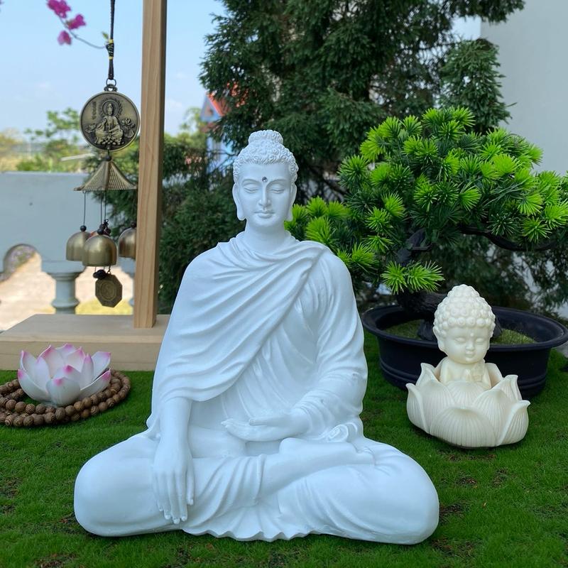 Tượng Phật thích Ca cao 20cm không đế trang trí thờ tự nhỏ decor không gian Phật Giáo làm quà tặng người thân bạn bè ý nghĩa Decor Phòng Trang Trí Nhà Tranh tuong phattrangtri tượng phật