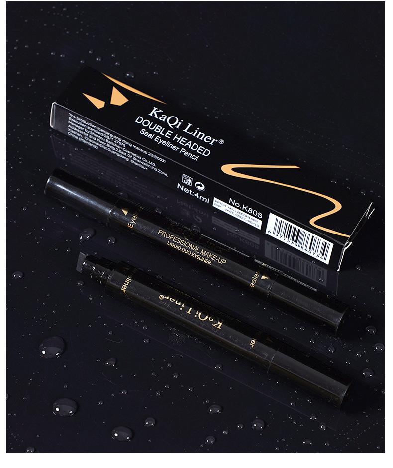 Product Introduction of Double Head Seal Eyeliner Waterproof non-smudging Delta Wing Tail Seal Eyeliner 29