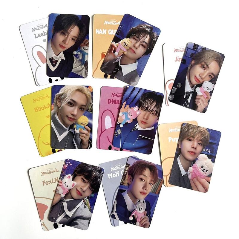 Product Introduction of Straykids SKZOO Magicschool Pop Up Store & Cafe PhotoCards LEEKNOW CHANBIN HYUNJIN HAN FELIX SEUNGMIN I.N SKZOO Photo Cards 8 Per Set 8