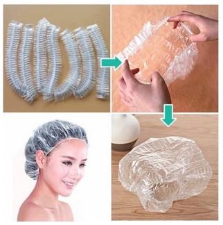 Product Introduction of Shower cap penutup kepala bahan kain dan plastik / Hair Cap Untuk Spa 13