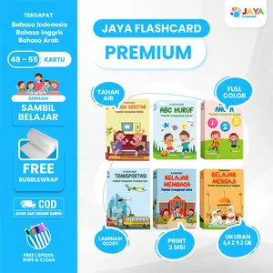 Flashcard 48-54 Kartu Laminasi Glossy Card mainan anak edukasi 1 tahun