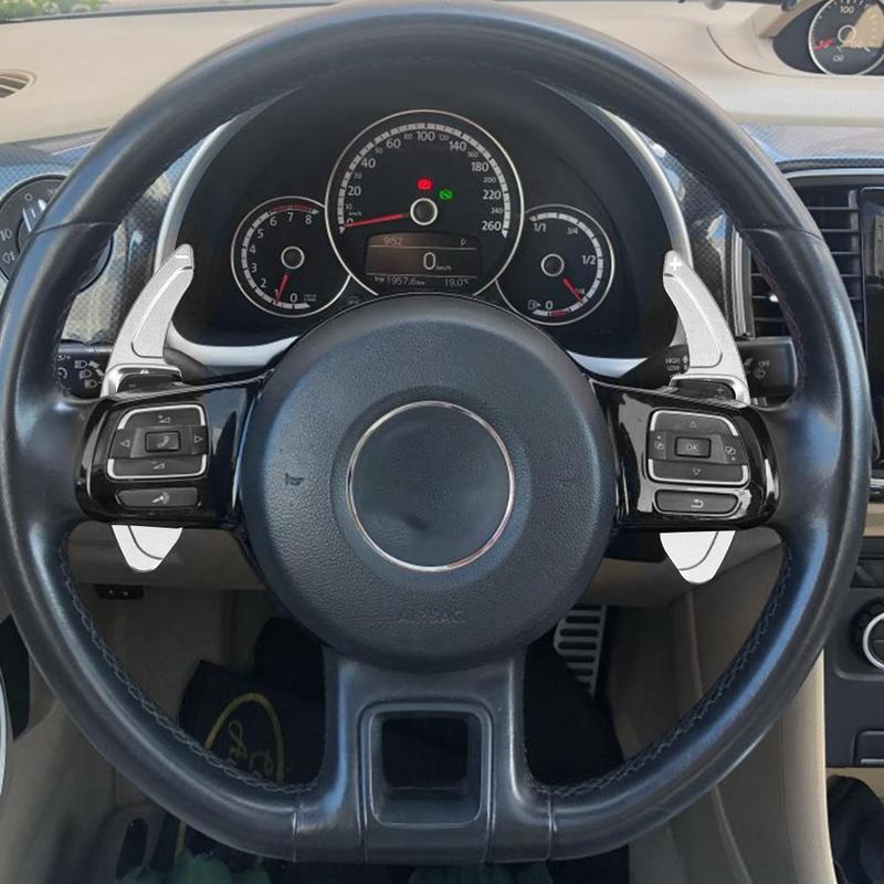 Product Introduction of Car Steering Wheel Paddle Shift Extension Cover, Aluminum Alloy Car Steering Wheel Paddle Shift Extension Cover, Car Accessories for VW Golf 5 6 MK6 GTI R Jetta MK5 Passat B6 B7 CC Sharan Tiguan 7