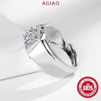 Gambar AGIAO One Carat Cincin Pria Glossy Ring Mewah Fashion Korea - 1 karat, Dapat disesuaikan dari A.GIAO.ID Kab. Gresik 3 Tokopedia