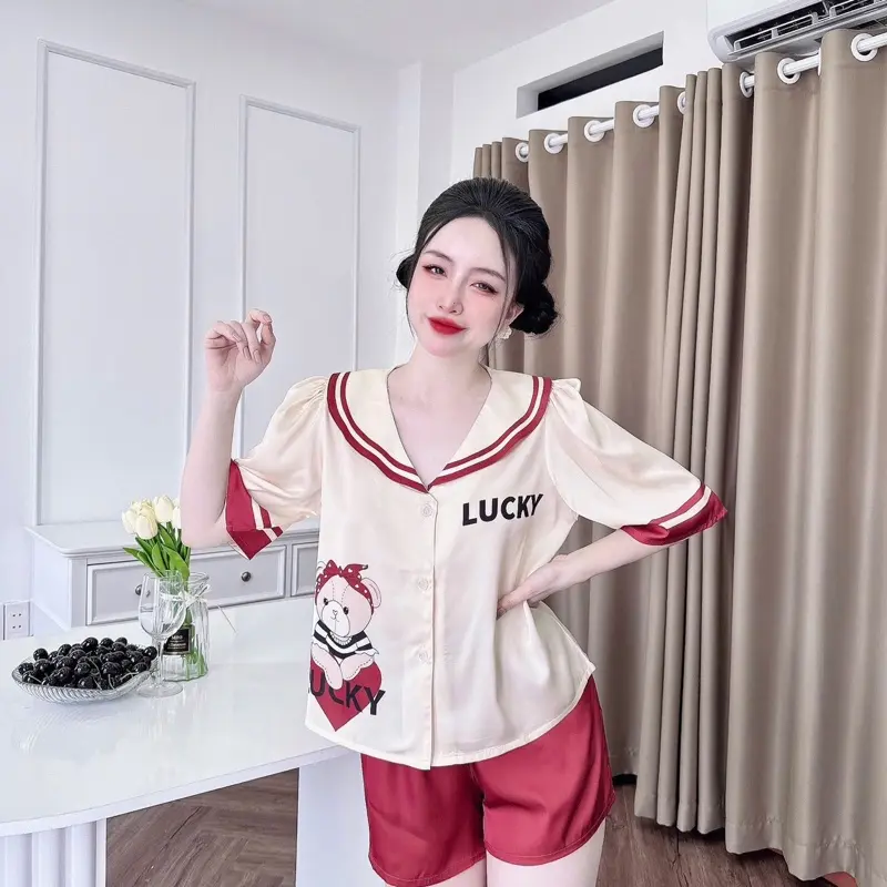 @minx.shop set đồ bộ mặc nhà chất lụa latin kiểu dáng ngắn