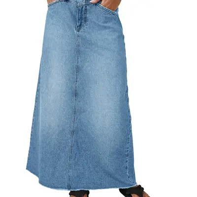 Selected Dynamite A Line Denim Maxi Skirt TikTok Shop