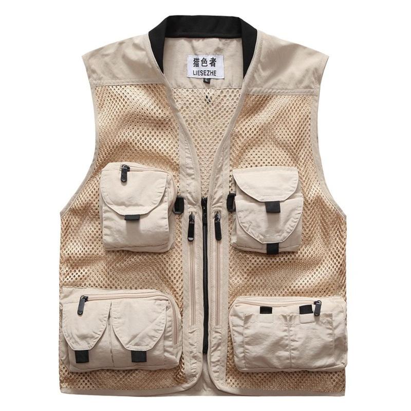 ÁO GILE PHAO Nhiều Túi Hộp 2 Lớp Dày Dặn Có Lưới Ngầu Nam Nữ Kaki Be Quân Xanh Unisex Đen Oversize Big Size Thu Đông