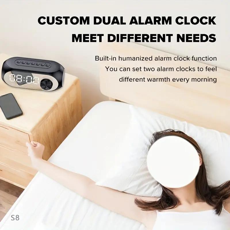 Product Introduction of Wireless Bluetooth Speaker HD LED Display Multifunction Stereo Bass Speakers Alarm Clock FM Radio TF Card Aux Music Playback 37