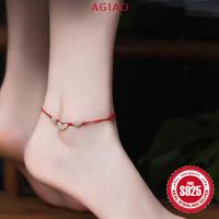 Gambar AGIAO Gelang Kaki Tali Merah Gesper Perdamaian Jade Hetian - Gelang Kaki, Dapat disesuaikan dari A.GIAO.ID Kab. Gresik 4 Tokopedia