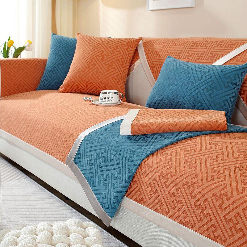 Đệm Sofa, Chất Liệu Chenille, Chống Trượt, Phù Hợp Mọi Mùa, Hàng Mới Về, Đệm Sofa Thủ Công, Thiết Kế Sang Trọng Cấp Cao Cấp, Bộ Vỏ Bọc Ghế Sofa Cao Cấp 0