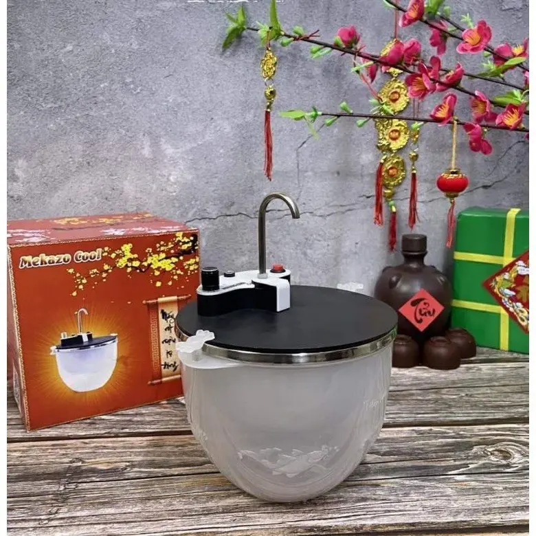 Máy Rót Rượu Tự Động - Bình Rót Rượu Thông Minh Cảm Ứng Không Chạm Bát Rượu Ướp Lạnh Tự Động Rót 3