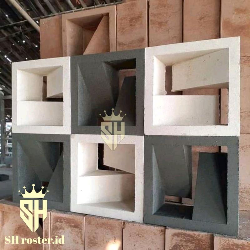 50 pcs roster beton minimalis motif Z loster lubang angin 3