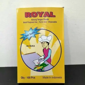 Sarung Tangan Plastik Royal Isi 100 Pcs