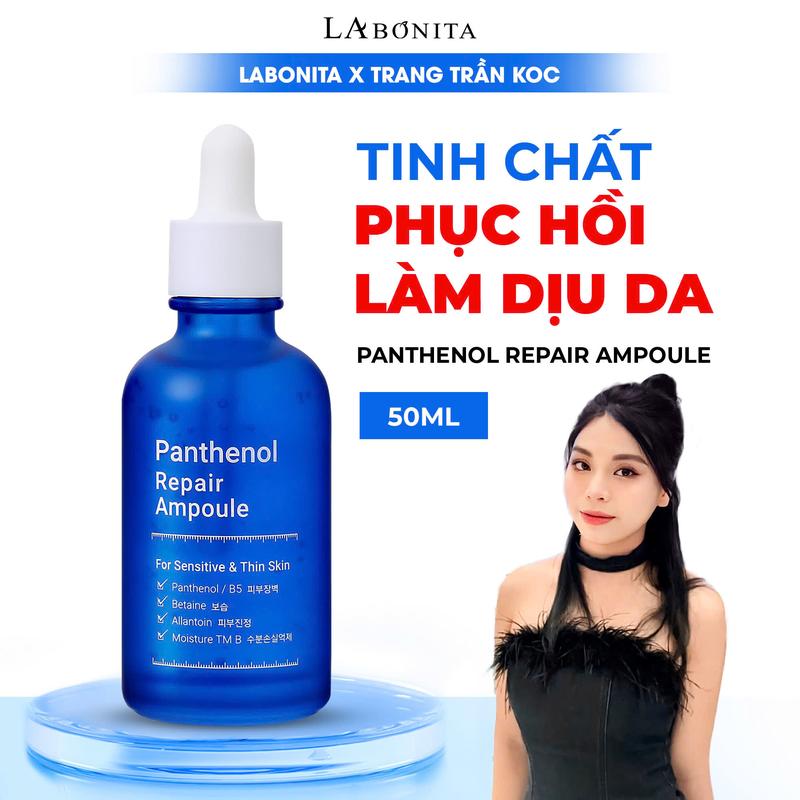 [Trang Trần KOC] Tinh chất hỗ trợ phục hồi làm dịu da La Bonita Panthenol Repair Ampoule 50ml serum phuc