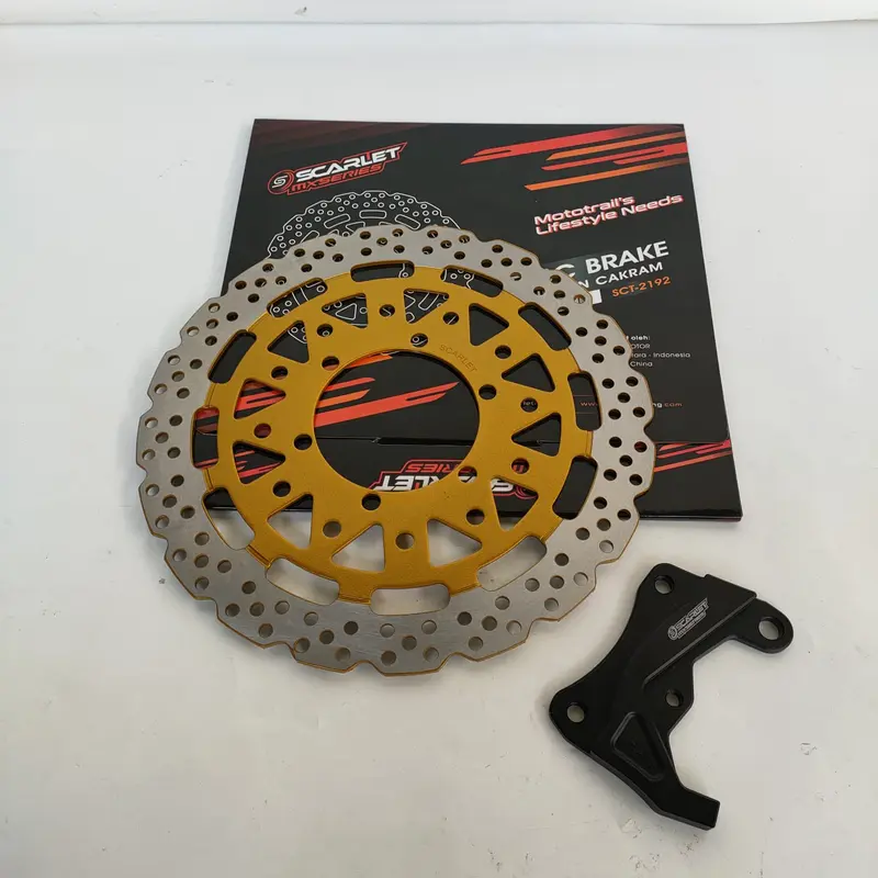 Piringan Cakram Depan Belakang KLX 150 SUPERMOTO stang kotak 5