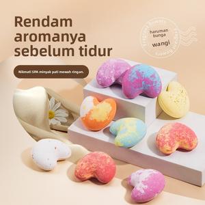 Bola Mandian Garam Mandian, Berbentuk Hati, 40g, Bom Mandian, Bola Mandian Minyak Pati, Sesuai untuk Mandi bath  bombs