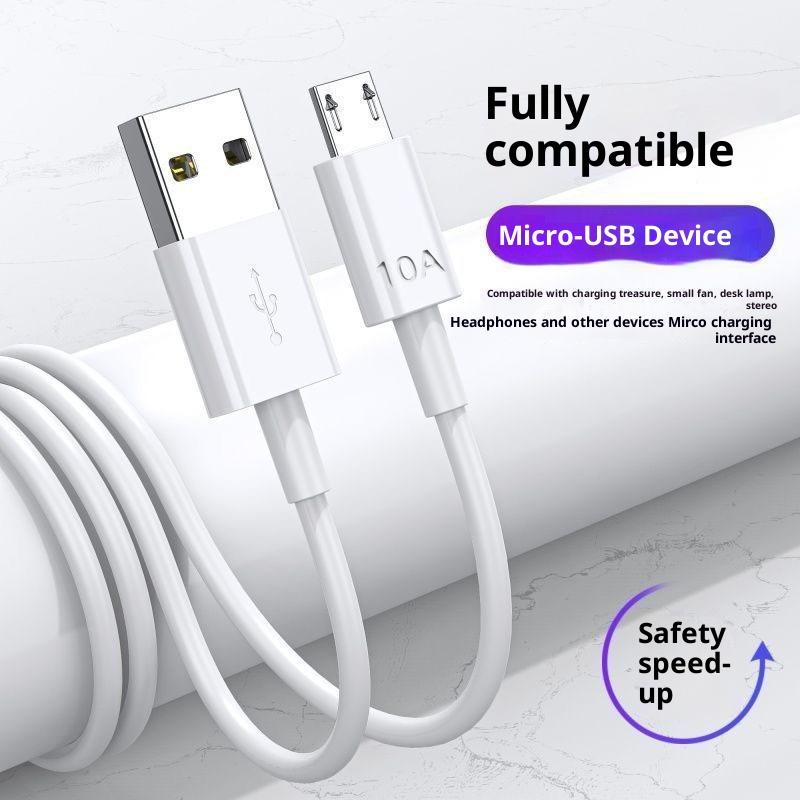 YAZHINIAO 10A sạc nhanh micro USB cáp dữ liệu cho Vivo Huawei Oppo Honor điện thoại thông minh-Sạc động cơ kép và đồng bộ dữ liệu